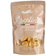 Міні грінки цільнозернові Crostini Mini Grinki con farina integrale Unigriss 80g