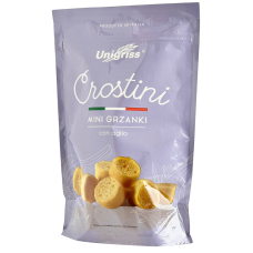 Міні грінки з часником Crostini Mini Grinki con aglio Unigriss 80g