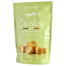 Міні грінки з оливковою олією Crostini Mini Grinki gusto mediterraneo Unigriss 80g