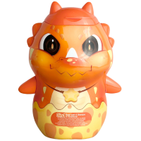 Дитячий гель для душу+ шампунь+кондиціонер Динозаврик оранжевий 400ml