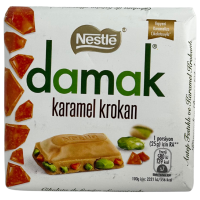 Білий шоколад з фісташками та кусочками карамелі Damak Karamel Krokan Nestle 60g