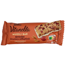 Батончик цільним зерном та журавлиною Muesli Bar Vitanella 40g