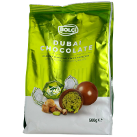 Дубайські цукерки з фісташковою начинкою та тістом катаіфі Dubai Chocolate Bolci 500g