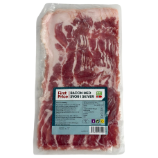 Бекон зі свинини слайсами Bacon Med Svor I Skiver First Price 400g