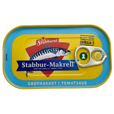 Макрель Стаббур в томатному соусі Stabbur-Makrell Grovhakket i Tomatsaus Stabburet 110g