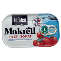 Макрель в томатному соусі Makrell Filet i Tomat Lofoten 110g