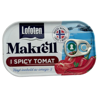 Макрель в гостро-томатному соусі Makrell i Spicy Tomat Lofoten 110g