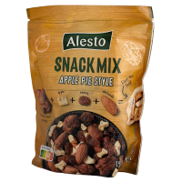 Суміш карамелізований пекан, яблучні цукати, мигдаль, родзинки, спеції кориці Snack Mix Alesto 150g