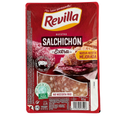 Салямі сиров'ялена Сальчічон Екстра Salchichon Extra Revilla 65g