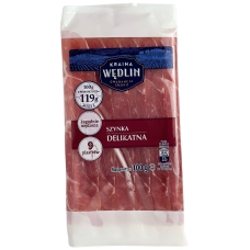 Шинка слайсами Szynka Delikatna Kraina Wedlin 100g