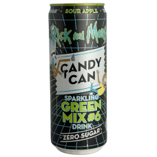 Газований напій зелений мікс без цукру Sparkling Green Mix Drink Candy Can 330ml