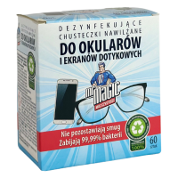 Дезінфекційні серветки для окулярів та сенсорних екранів Mr. Magic 60шт