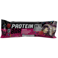 Протеїновий вафельний батончик зі смаком білого шоколаду та малини Protein Bar 50g