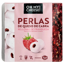 Козячий ніжний сир шевре з малиною Perles Oh My Cheese 90g