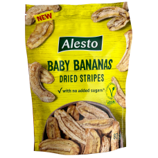 Сушений банан без цукру Beby Bananas Alesto 80g