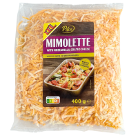 Тертий сир мімолетте і моццарелла Pilos 400g