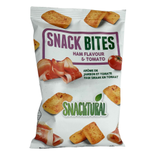 Крекери з томатом і хамоном Snack Bites 80g Snacktural