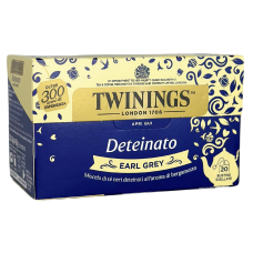 Пакетований чорний чай без кофеїну з бергамотом Deteinato Erl Grey Twinings 20шт