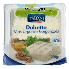 Сир горгонзола + маскарпоне Dolcetto Pasoli Italiani 200g