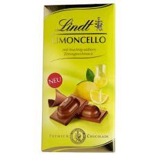 Шоколад молочний з фруктово-солодким цитрусовим смаком Limoncello Lindt 100g