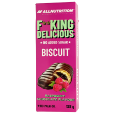 Печиво бісквіт без цукру з малиново-шоколадним смаком Fit King Delicious Allnutrition 128g