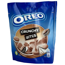Печиво міні з ванільним кремом в молочному шоколаді Crunchy Bites Oreo 110g