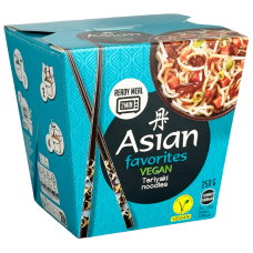 Локшина швидкого приготування в соусі теріякі Vegan Asian Teriyaki noodles 250g