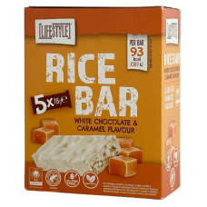 Рисовий батончик зі смаком карамелі в білому шоколаді Rice Bar Lifestyle 5*18g