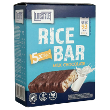 Рисовий батончик в молочному шоколаді Rice Bar Lifestyle 5*18g
