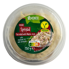 Намазка в стилі яєчного салату з беконом з реп'яховою олією та нутом Vegan Spred Vemondo 150g