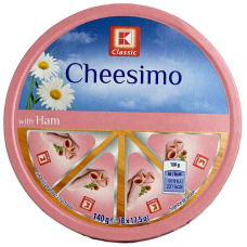 Сир плавлений трикутники з шинкою Cheesimo Classic 140g