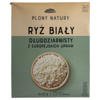 Білий рис довгозернистий з європейських культур Ryz Bialy Plony Natury 4*125g