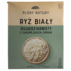Білий рис довгозернистий з європейських культур Ryz Bialy Plony Natury 4*125g