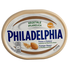 Крем-сир Філадельфія Vegan на основі мигдалю і овесу Philadelphia 330g