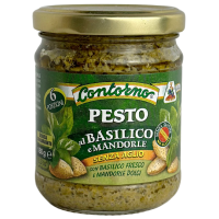 Песто з базиліком і мигдалем без часнику  Pesto al basilico e mandorle Contorno 180g