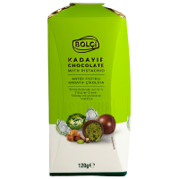 Дубайські цукерки з фісташковою начинкою та тістом катаіфі Dubai Chocolate Bolci 120g подарункова коробка