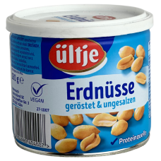 Арахіс смажений несолений Erdnusse gerostet&ungesalzen Ultje 180g