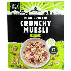 Кранчі мюслі з горіхами Crownfield High Protein Crunchy Muesli 500g
