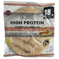 Лаваш Тортілла цільнозернова High Protein Tortilla Wraps Piekarnia w cercu 8 шт 320g