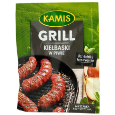 Приправа гриль для ковбасок з пивом Grill Kielbaski w piwie Kamis 20g