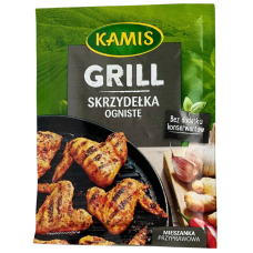 Приправа гриль гостра для курячих крилець Grill Skrzydelka Ogniste Kamis 20g