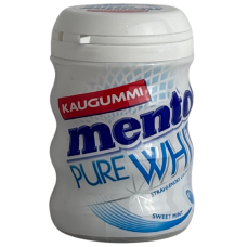 Жувальна гумка сололдка м'ята без цукру Mentos Pure White 70g 35шт