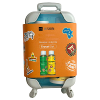 Дорожній міні набір шампунь та кондиціонер в валізі Hiskin