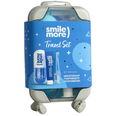 Дорожній міні набір ополіскувач для рота, зубна паста, зубна щітка в валізі Hiskin