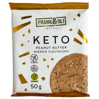 Печиво з арахісовою пастою без глютену і цукру Keto Frank&Oli 50g