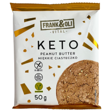 Печиво з арахісовою пастою без глютену і цукру Keto Frank&Oli 50g