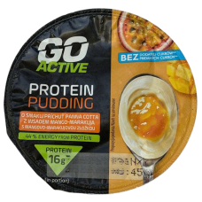 Протеїновий пудинг без доданого цукру зі смаком панна котти та джемом манго-маракуя GoACTIVE 180g