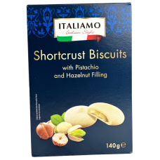Пісочне печиво з фісташковою та фундучною начинкою Shortcrust Biscuits Italiamo 140g