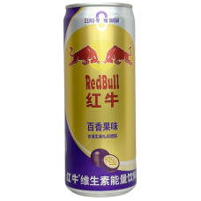 Напій енергетичний без цукру RedBull energy drink зі смаком маракуї Passion Fruit Flavour 325ml