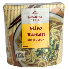 Локшина рамен з соусом з порошком місо Miso Ramen Vitasia 180g